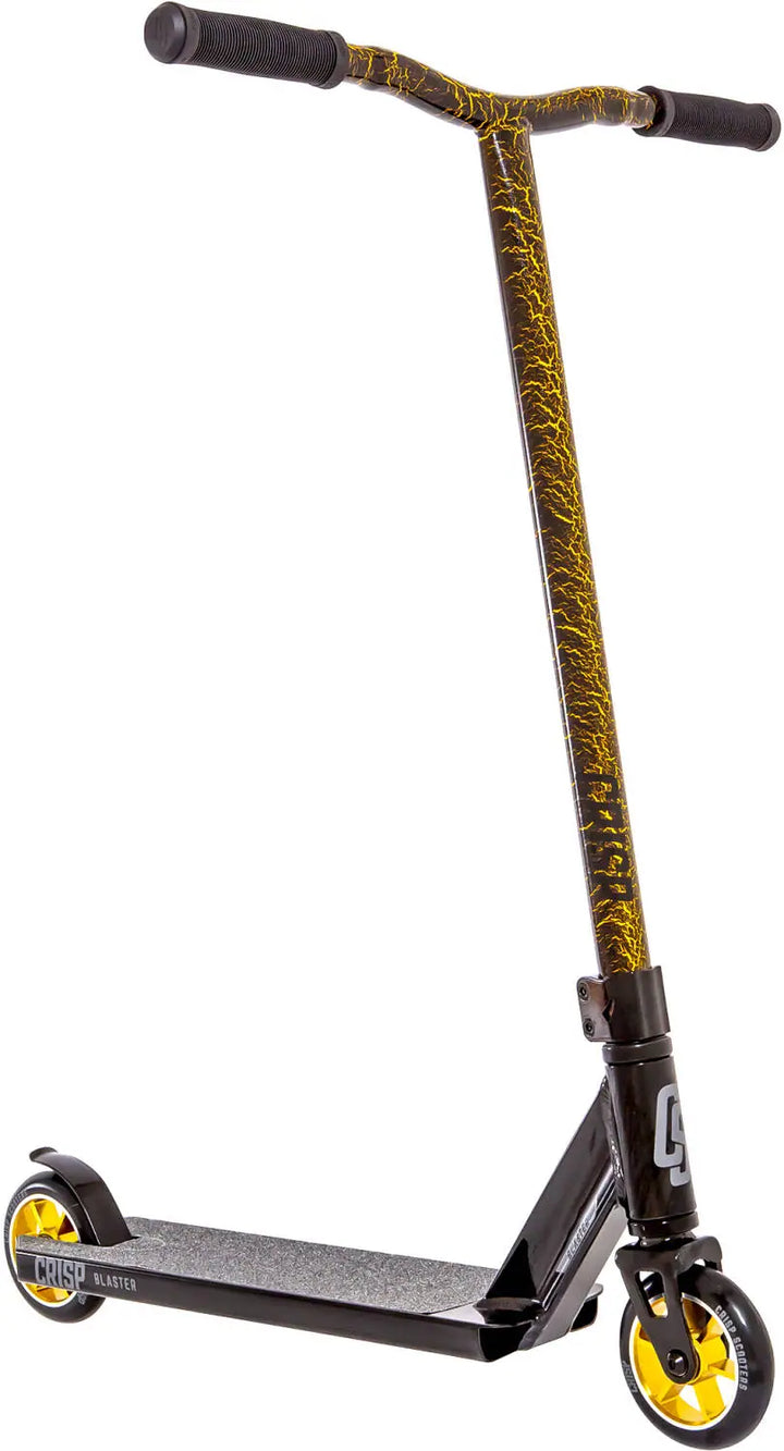 Crisp Blaster Stunt Scooter Black/Gold Cracking