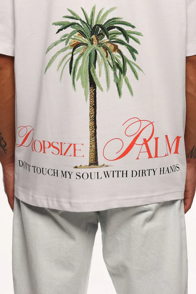 Dropsize TS-266 Heavy Palm T-Shirt - White