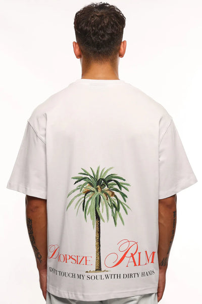 Dropsize TS-266 Heavy Palm T-Shirt - White