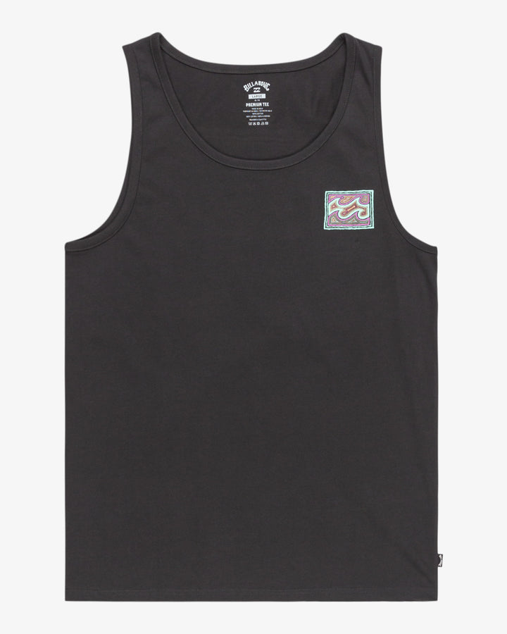 Billabong Crayon Wave Muscle Tanktop - washed black (waa)