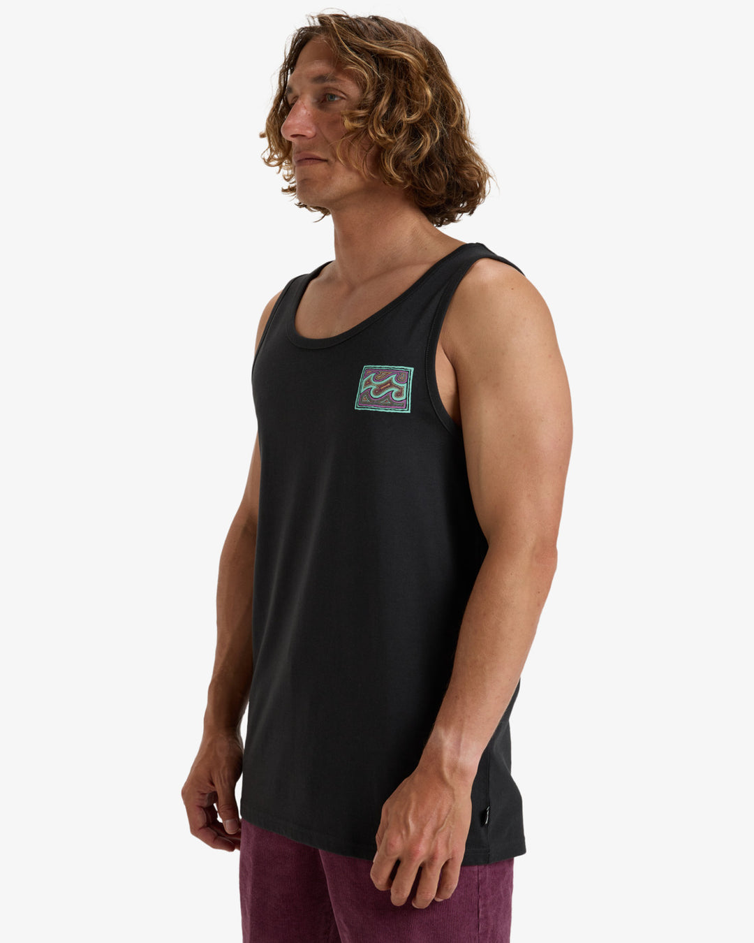 Billabong Crayon Wave Muscle Tanktop - washed black (waa)