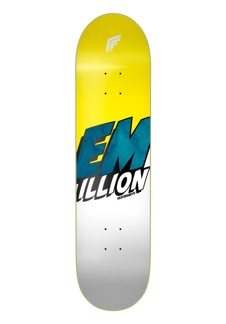 EMillion Fibertech Logo Deck 8.125 - Yellow