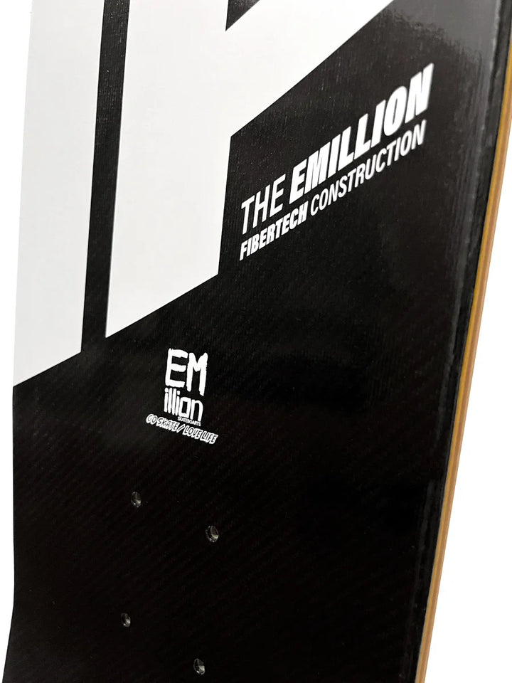 EMillion Fibertech Logo Deck 8.125 - Yellow
