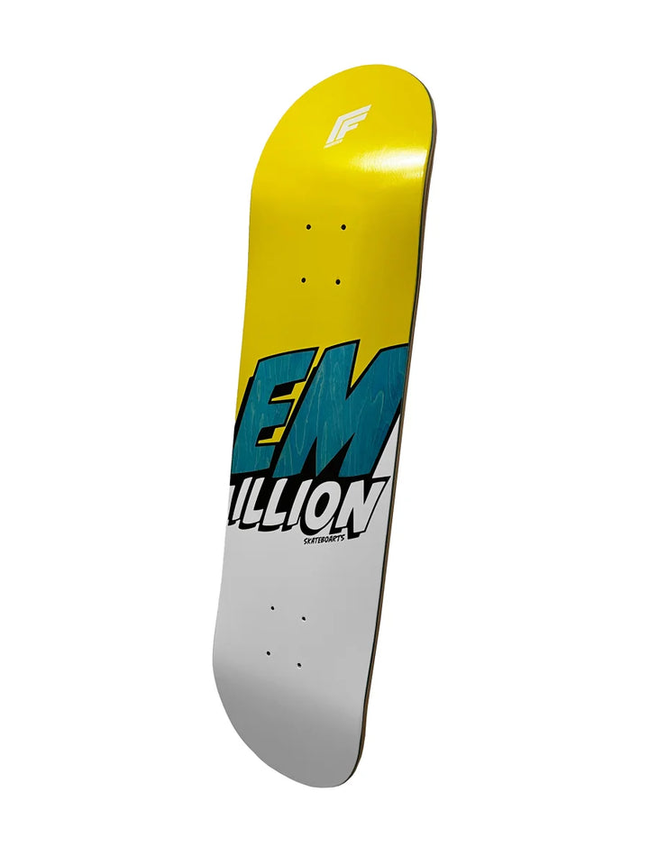 EMillion Fibertech Logo Deck 8.125 - Yellow