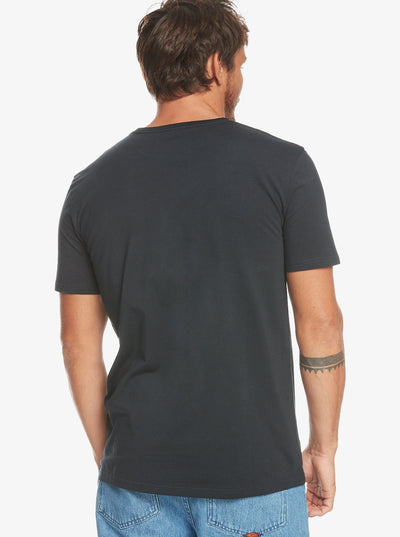 Quicksilver Gradient All Line Up  T-Shirt - black