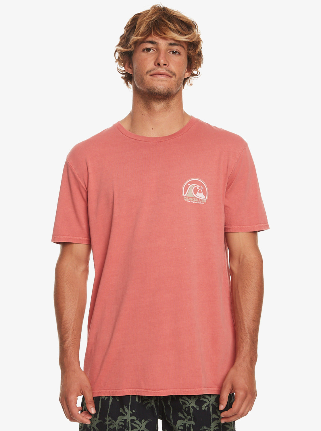 Quicksilver Clean Circle T-Shirt - Mineral Red