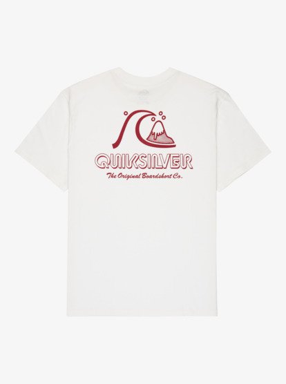 Quiksilver Evo Original - T-Shirt  -  WBK0 Snow Weiß