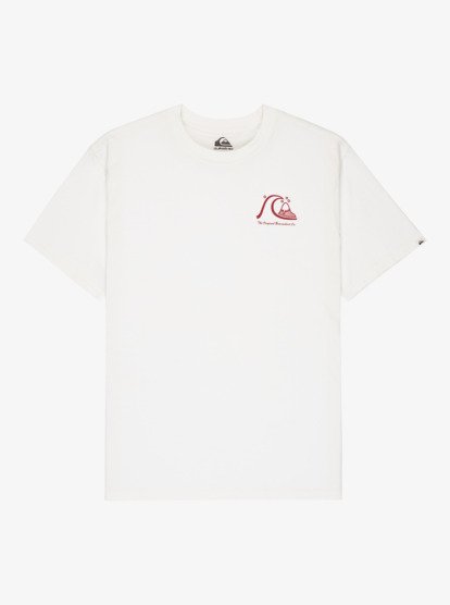 Quiksilver Evo Original - T-Shirt  -  WBK0 Snow Weiß