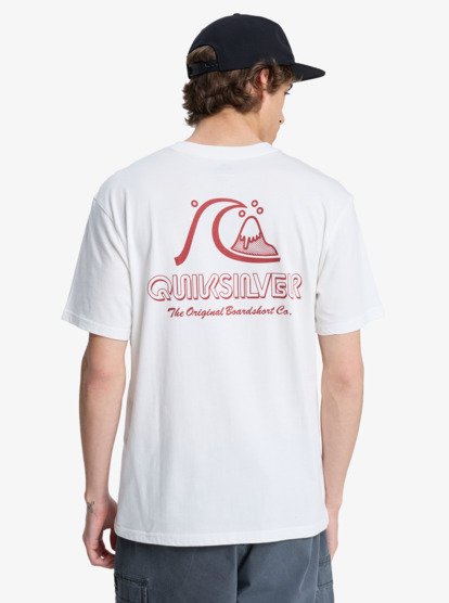 Quiksilver Evo Original - T-Shirt  -  WBK0 Snow Weiß