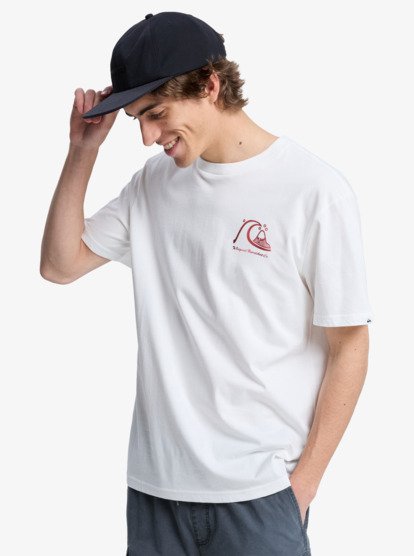 Quiksilver Evo Original - T-Shirt  -  WBK0 Snow Weiß