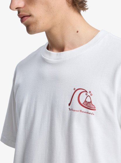 Quiksilver Evo Original - T-Shirt  -  WBK0 Snow Weiß