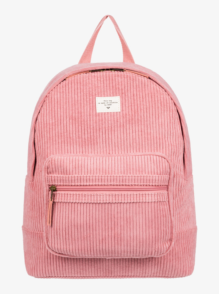 Roxy Cozy Nature Cord Rucksack Bag - Sachet Pink