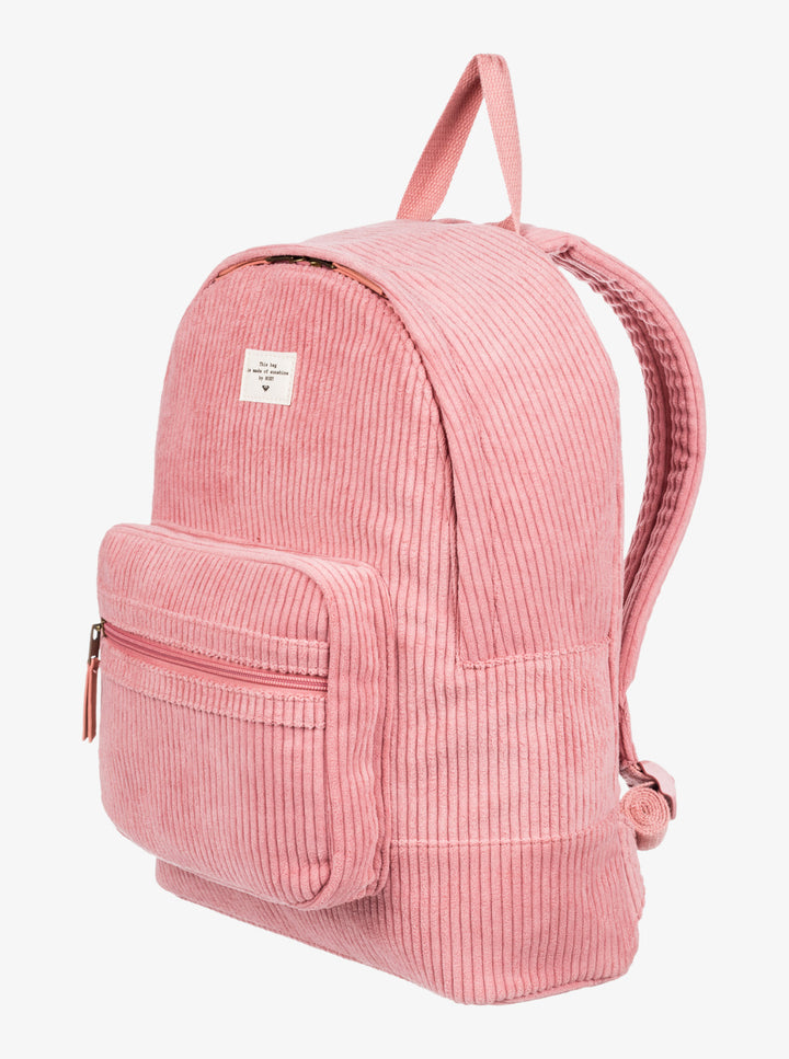 Roxy Cozy Nature Cord Rucksack Bag - Sachet Pink