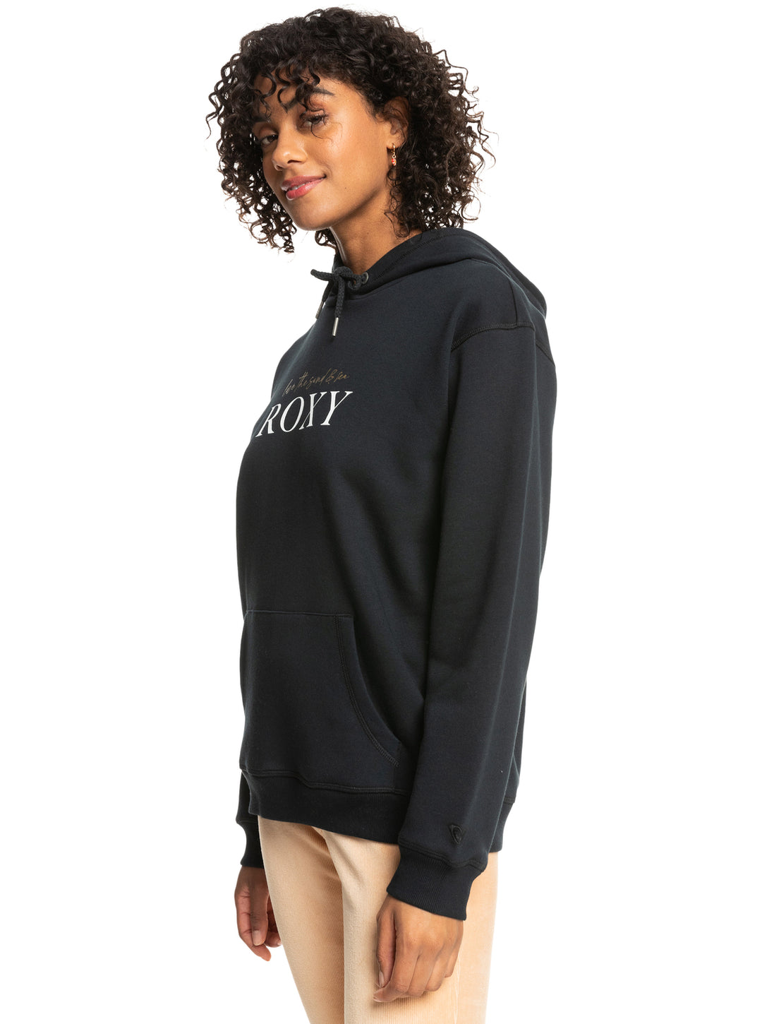 ROXY Surf Stoked Hoodie Brushed - Schwarz /  Anthracit kvj0