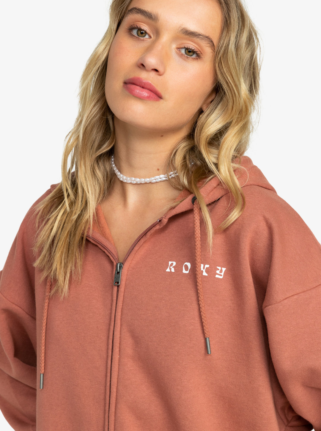 ROXY Backyard Party B - Zip Kapuzenpulli  cedar wood Rost
