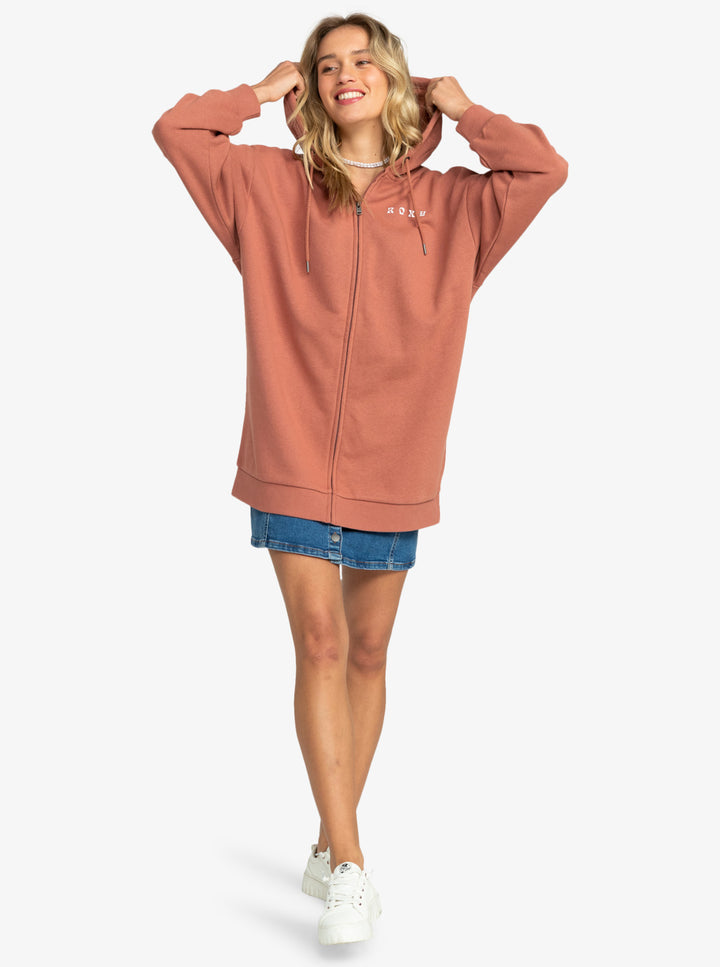 ROXY Backyard Party B - Zip Kapuzenpulli  cedar wood Rost
