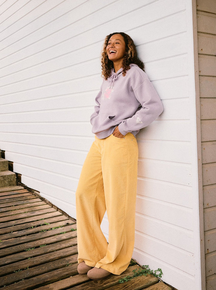 ROXY Perfect Place Brushed - Relaxed Fit Hoodie (PJQ0) nirvana