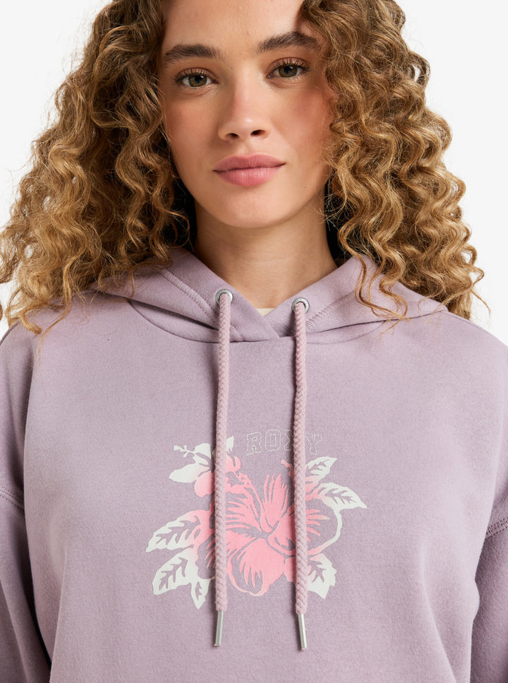 ROXY Perfect Place Brushed - Relaxed Fit Hoodie (PJQ0) nirvana