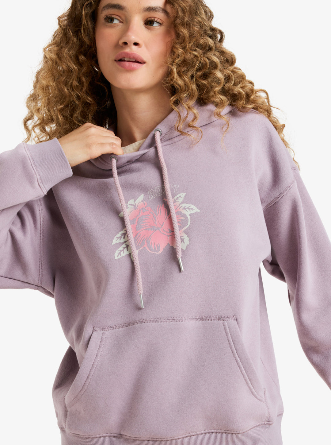 ROXY Perfect Place Brushed - Relaxed Fit Hoodie (PJQ0) nirvana