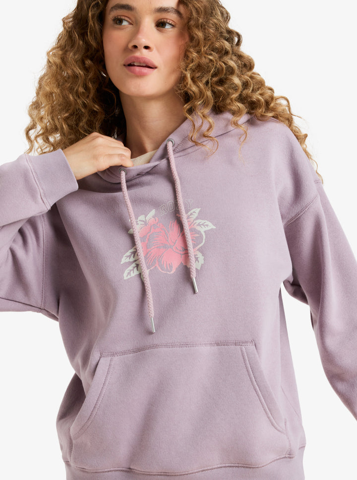 ROXY Perfect Place Brushed - Relaxed Fit Hoodie (PJQ0) nirvana