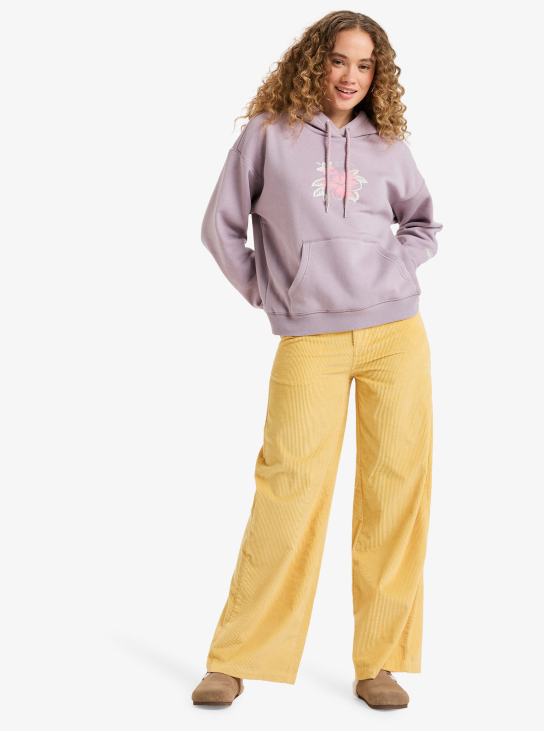 ROXY Perfect Place Brushed - Relaxed Fit Hoodie (PJQ0) nirvana