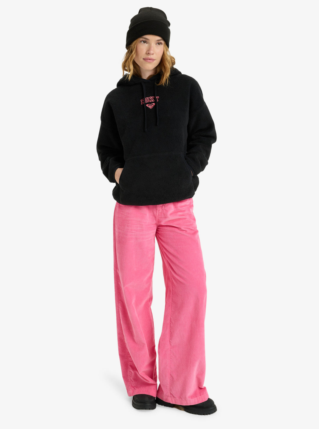 ROXY Cool Calling - Polarfleece-Hoodie (KVJ0) Black