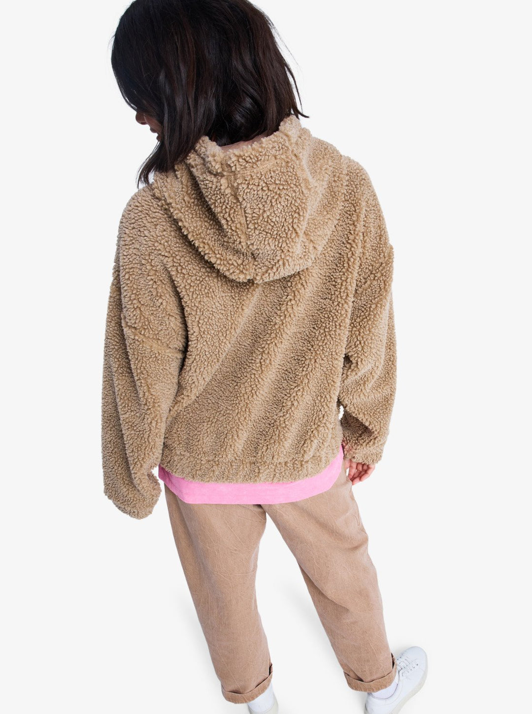 ROXY City Track - Oversized Zip Woman Fleece Kahki (cma0)