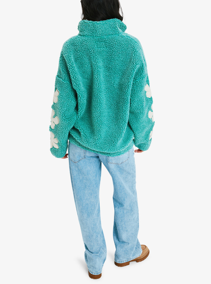 ROXY Far Away - Zip Woman Fleece mit Reißverschluss - gmyo Grün