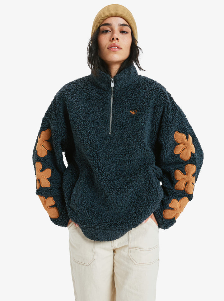 ROXY Far Away - Fleece mit Reißverschluss - KVJ0 dunkel grau