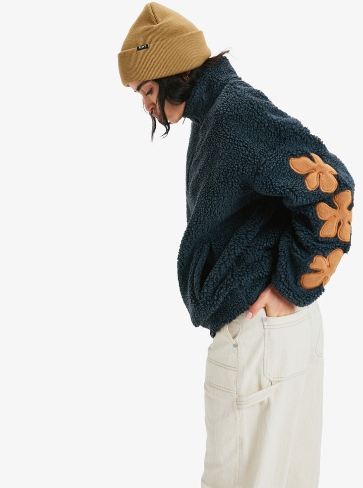 ROXY Far Away - Fleece mit Reißverschluss - KVJ0 dunkel grau