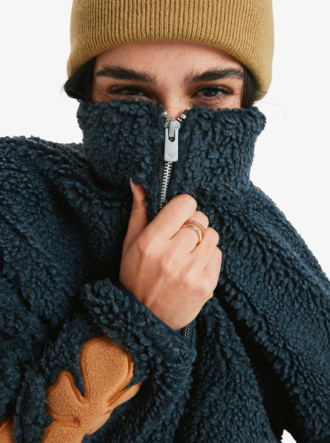 ROXY Far Away - Fleece mit Reißverschluss - KVJ0 dunkel grau