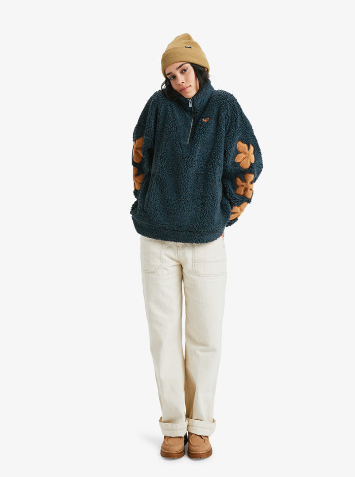 ROXY Far Away - Fleece mit Reißverschluss - KVJ0 dunkel grau