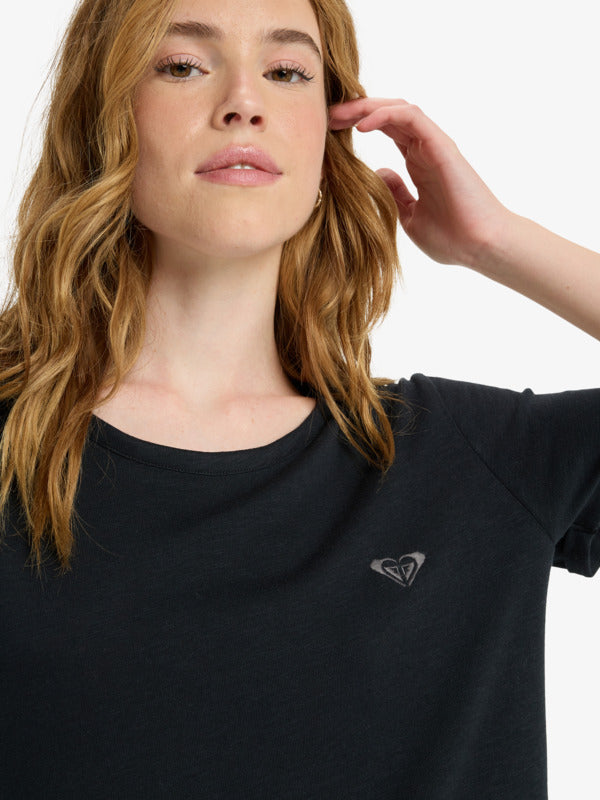 Roxy Oceanwave Regular Emby - T-Shirt Black