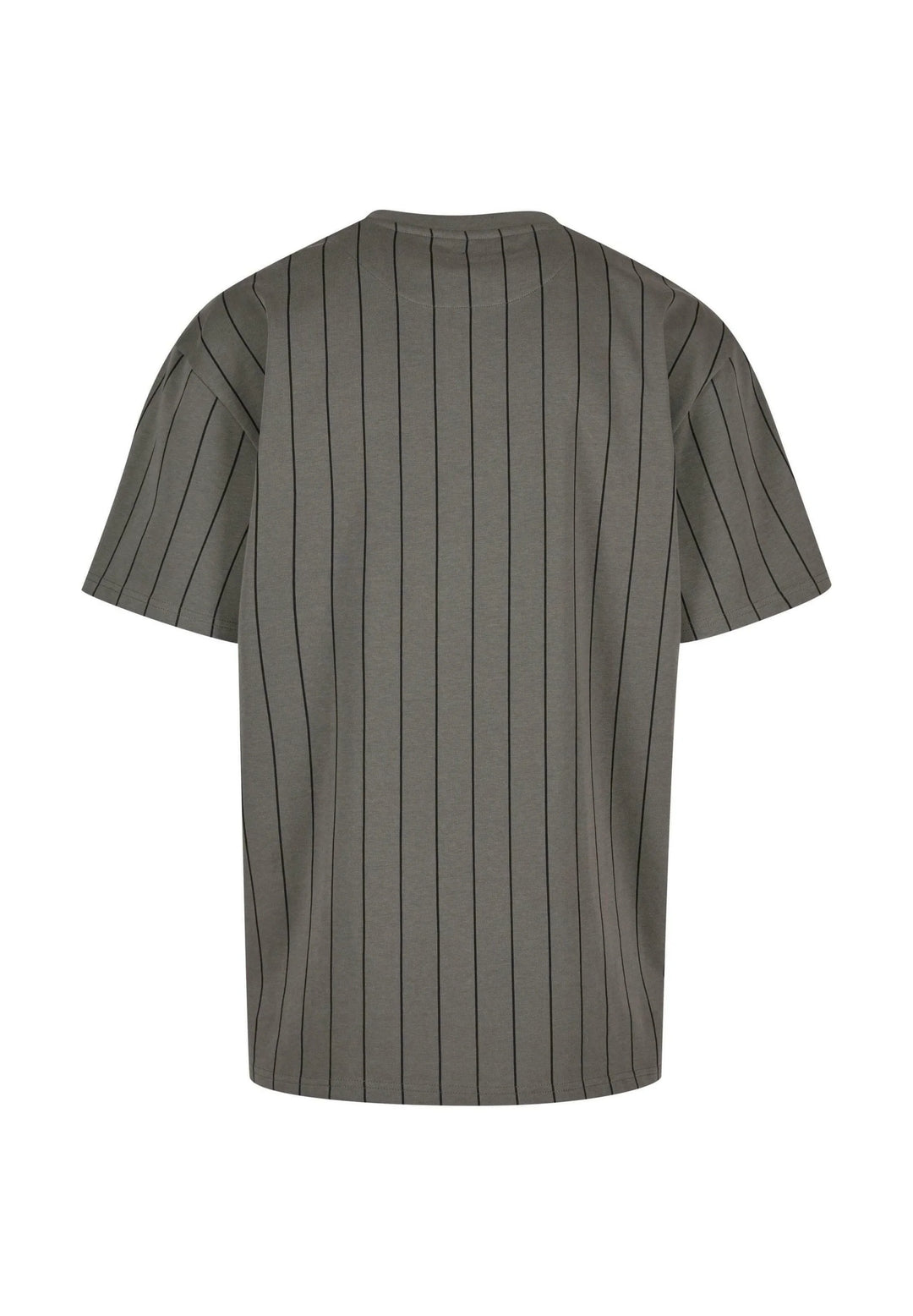 Karl Kani Autograph Pinstripe Jersey Boxy T-Shirt - Grey