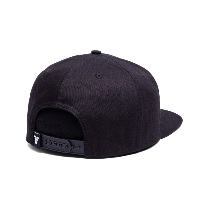 Fallen Insignia Flat Cap -  BLACK Enzymatic Wash Purple