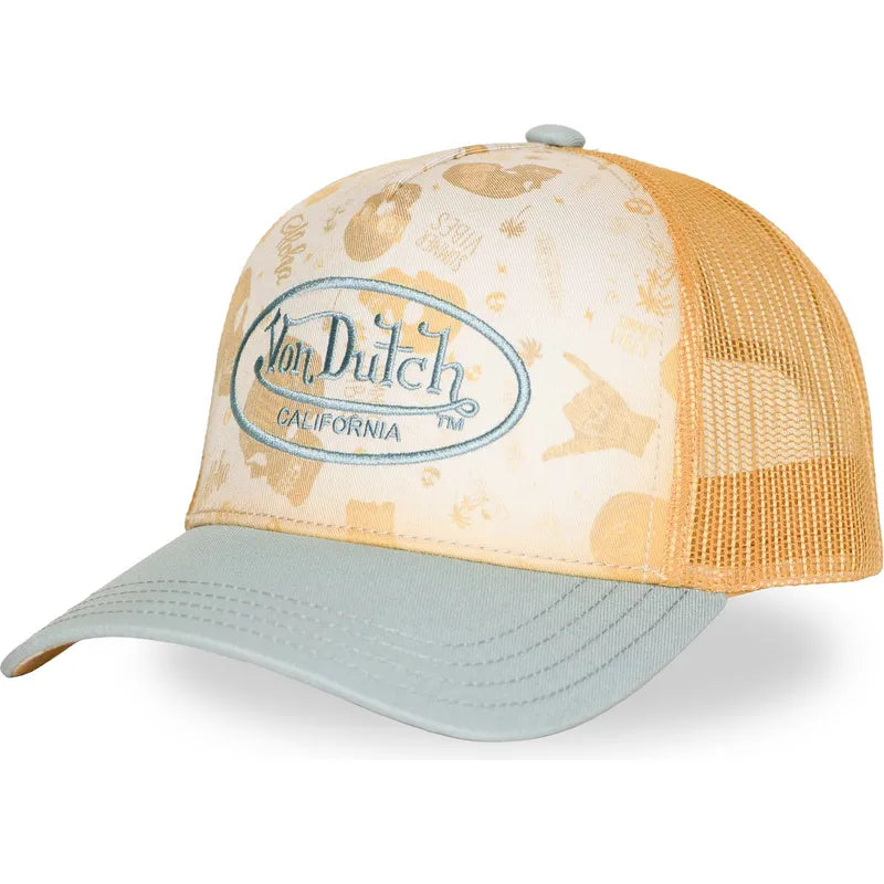 Von Dutch Baseball Cap Gelb Grün