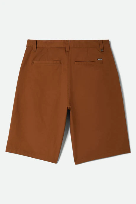 Brixton Choice Chino Baggy Short - Washed Copper