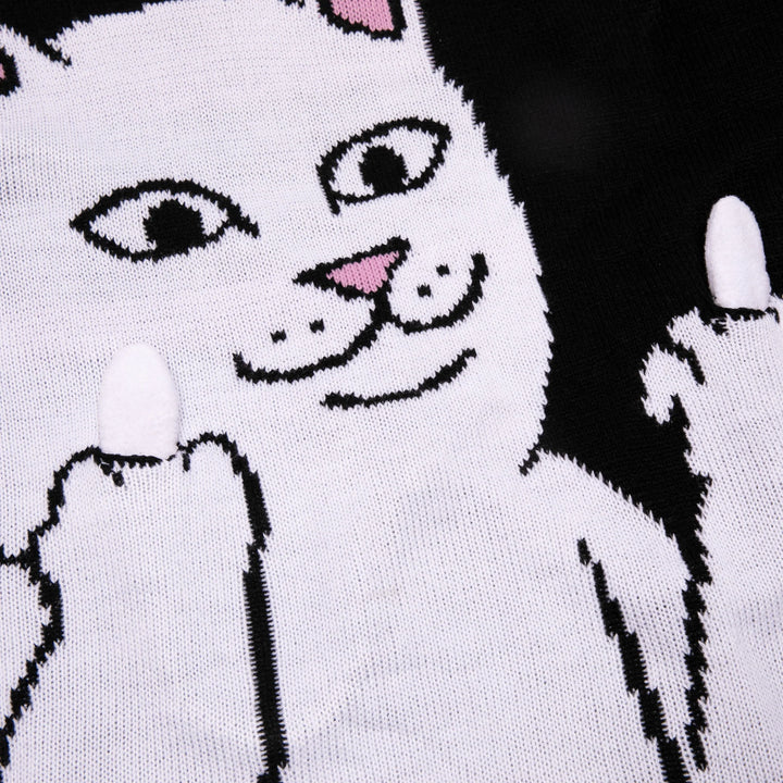 RipNDip Lord Nermal Flippy Knit Strick Sweater - Black
