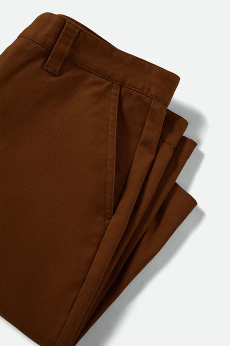 Brixton Choice Chino Baggy Short - Washed Copper