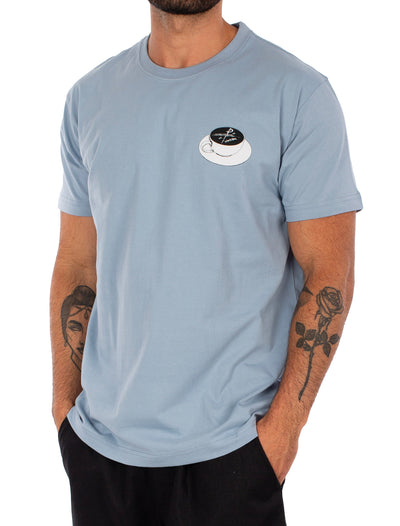 Iriedaily Slowpresso T-Shirt - Light Blue