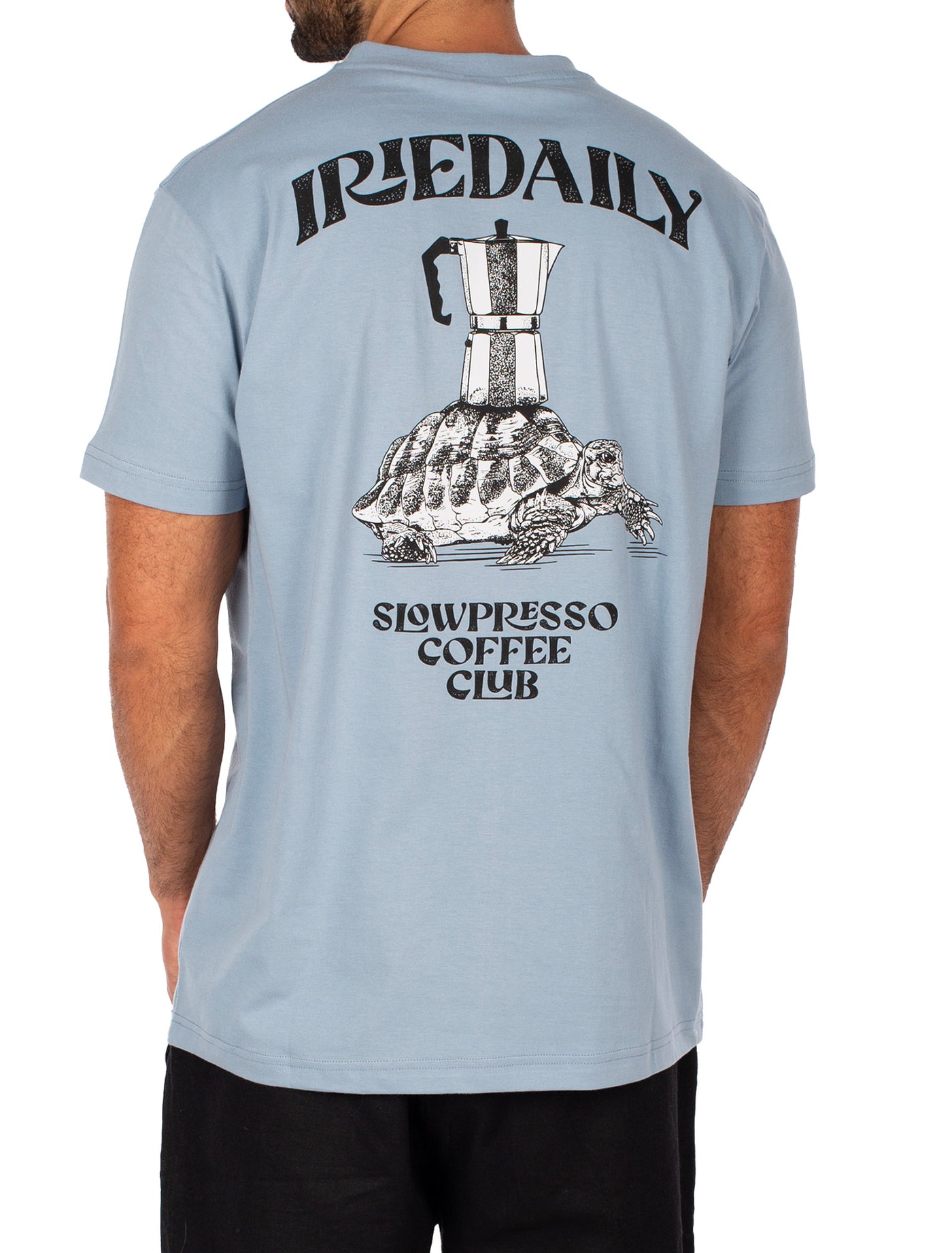 Iriedaily Slowpresso T-Shirt - Light Blue