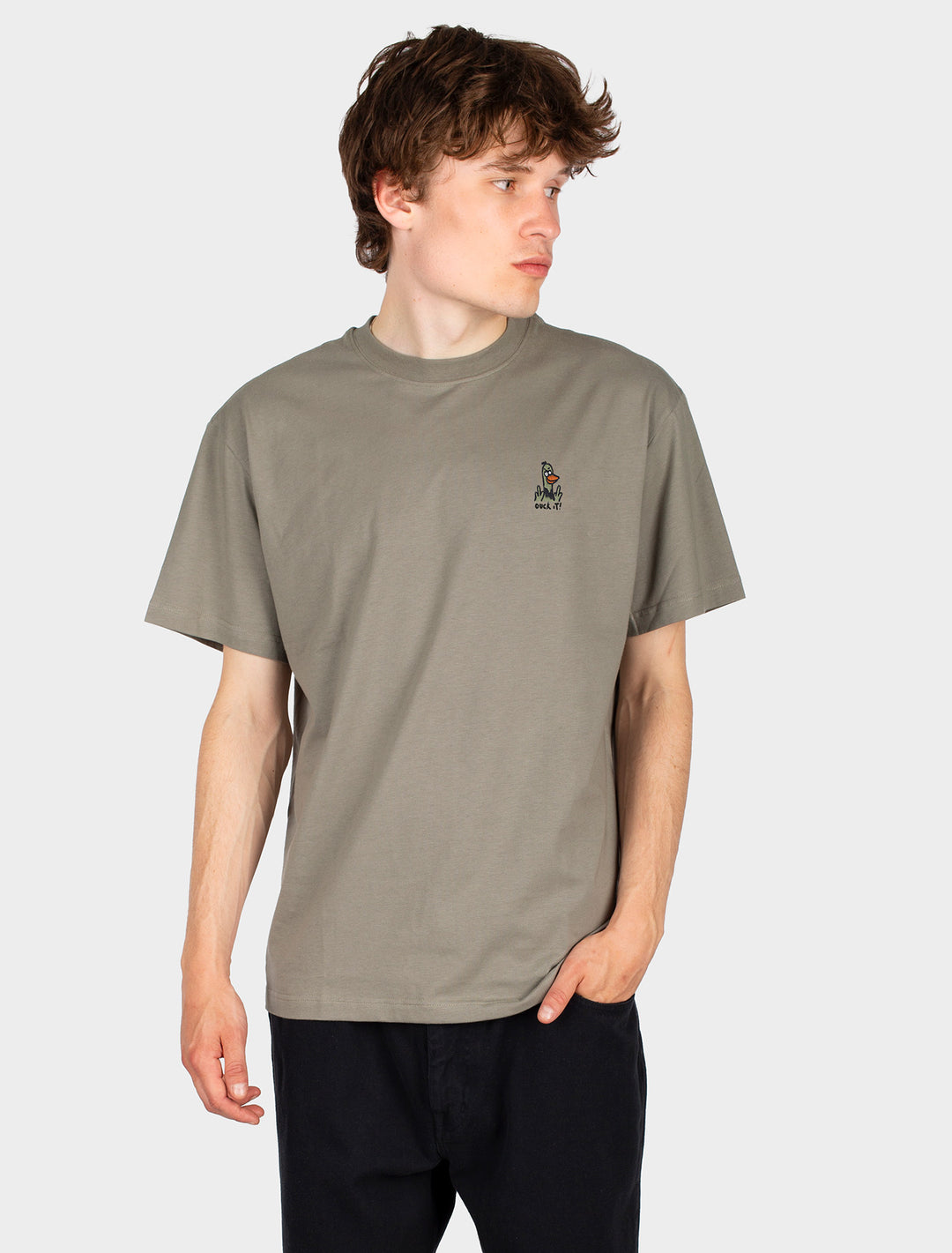Iriedaily What the Duck T-shirt - Smokey Olive