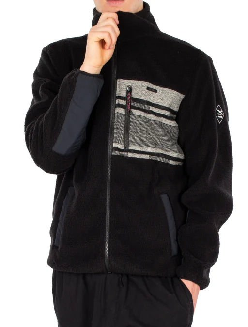 Iriedaily Wonderer Track Jacket - Black / White