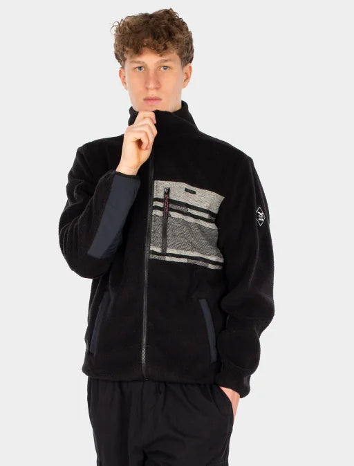 Iriedaily Wonderer Track Jacket - Black / White