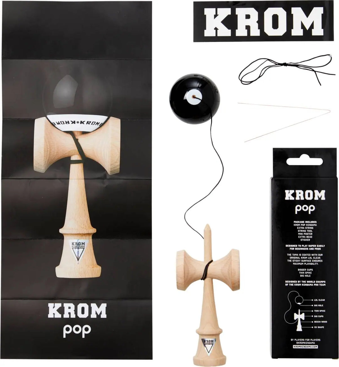 KROM POP LOL Kendama - Black