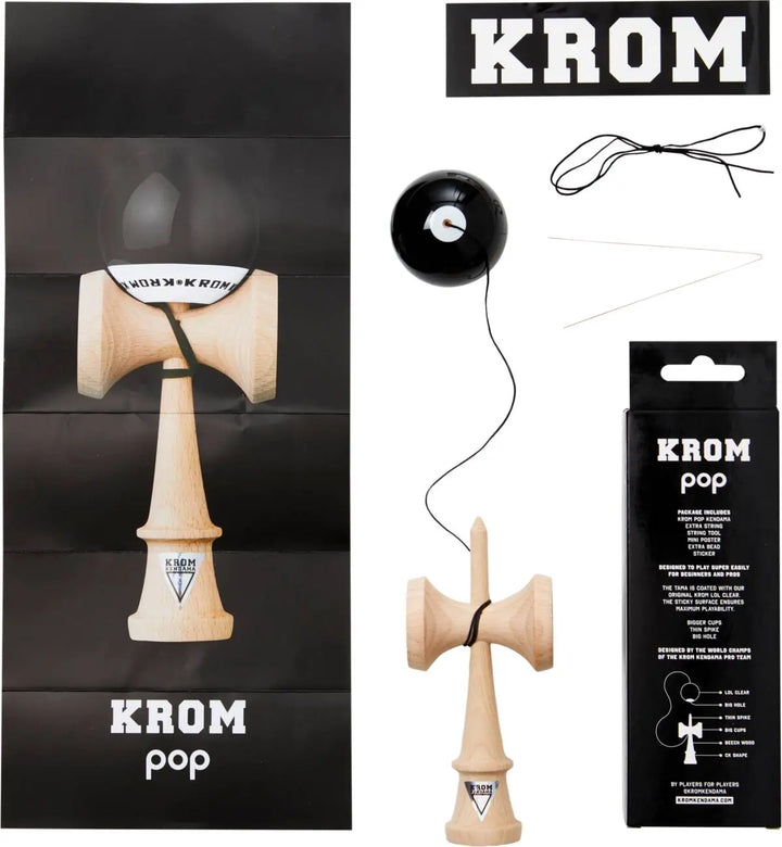 KROM POP LOL Kendama - Black