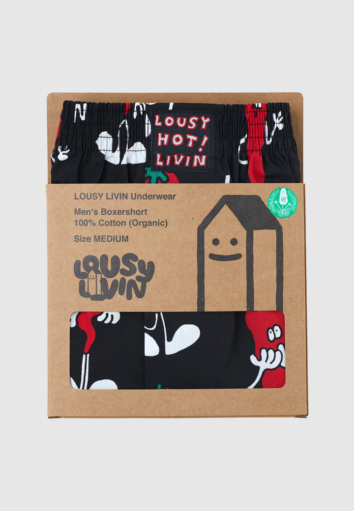 Lousy Livin CLEPTOMANICX Boxershort - Chilli