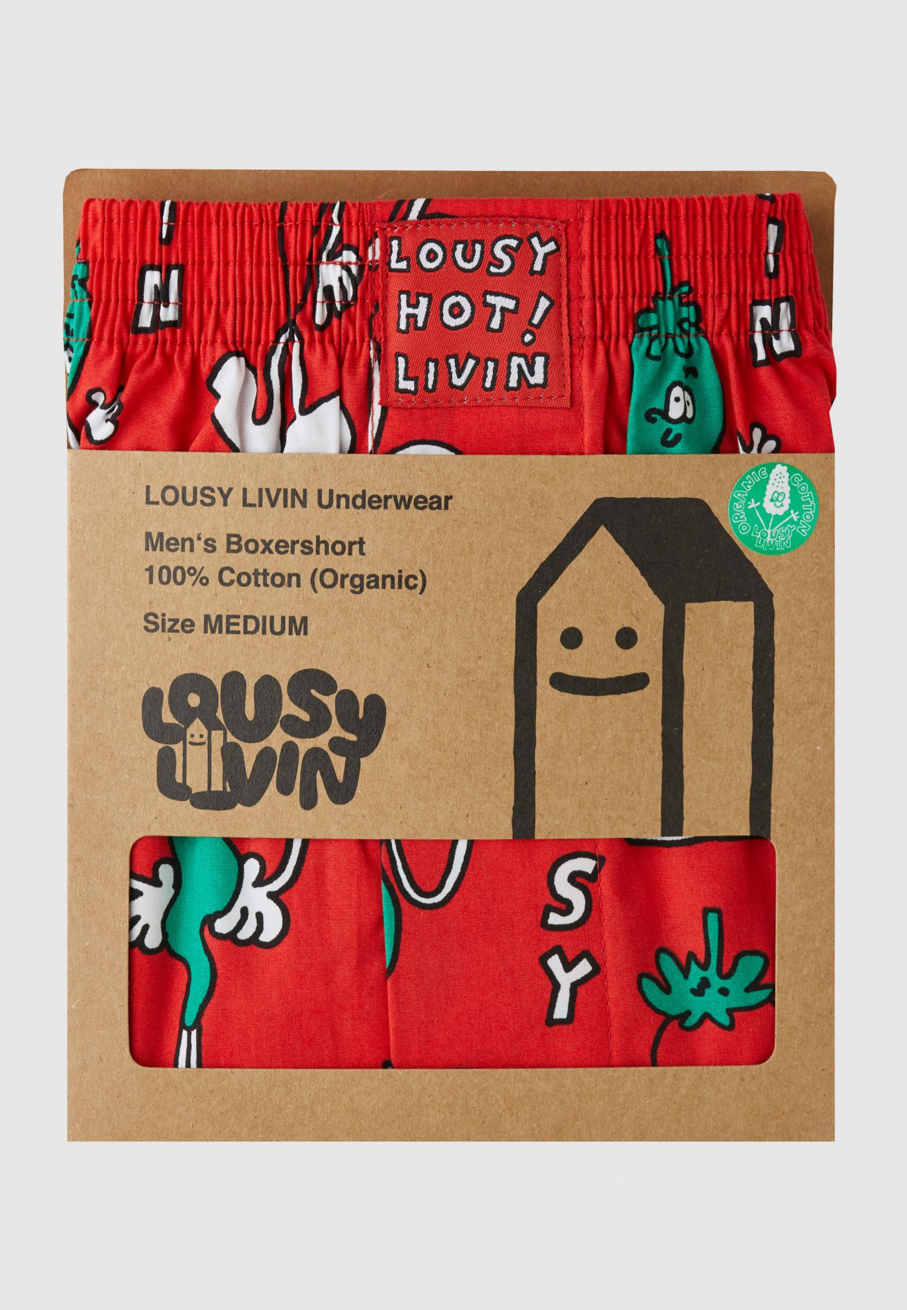 Lousy Livin CLEPTOMANICX Boxershort - Chilli Red