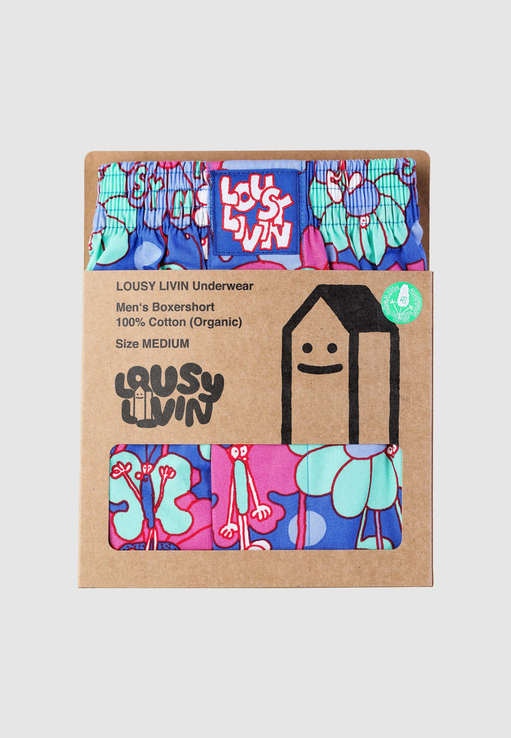 Lousy Livin CLEPTOMANICX Boxershort - Butterfly Dazzling Blue