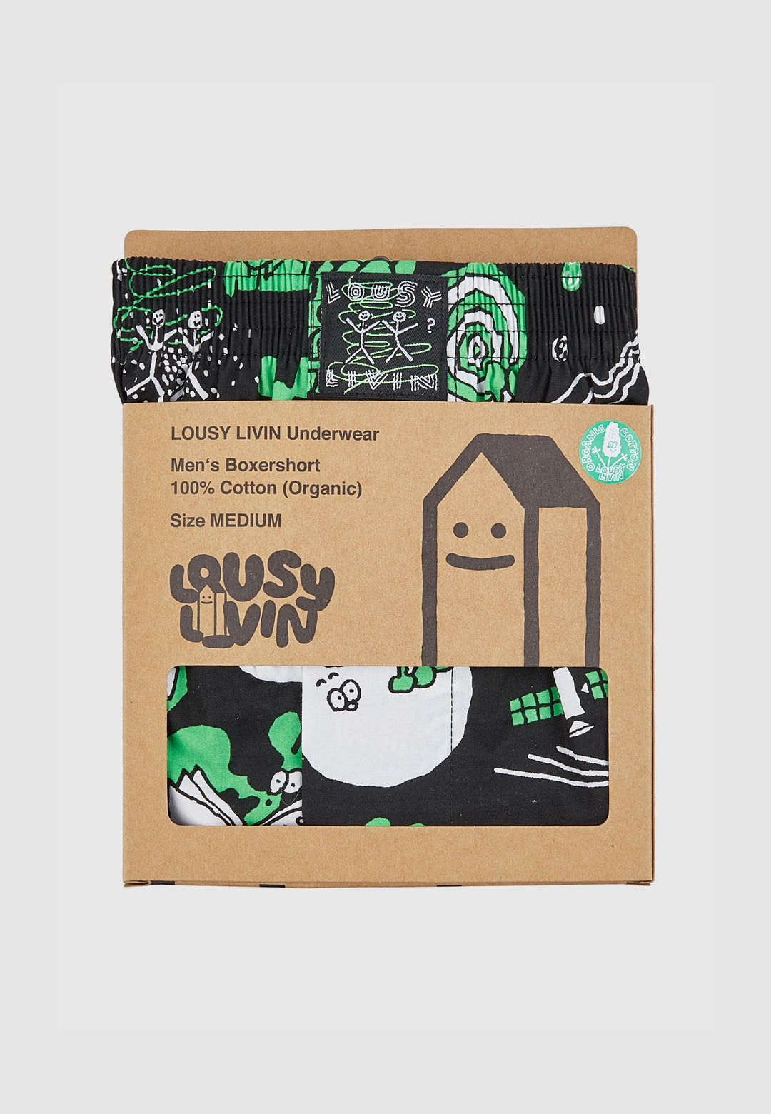 Lousy Livin CLEPTOMANICX BOXERSHORTS OUTER SPACE Black